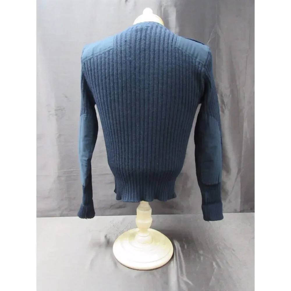 Vintage Brigade men's size 38 100% pure wool sweater made in england black